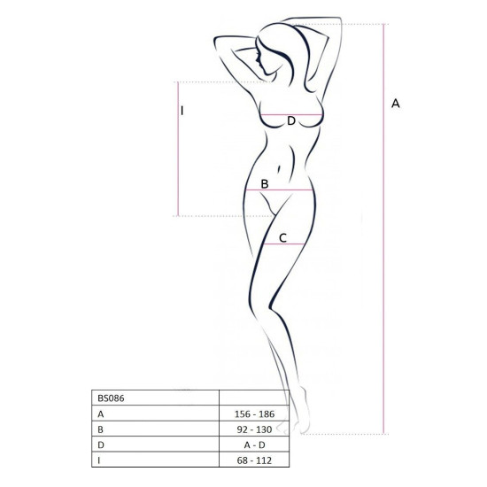 Бодистокинг, белый Passion BS086 White