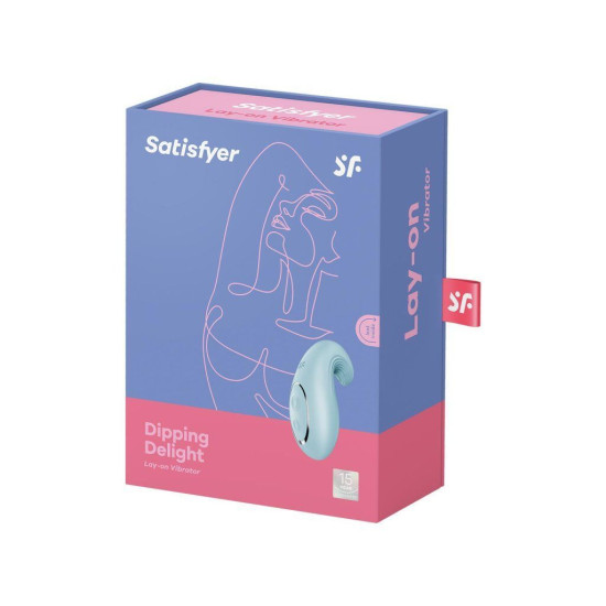 Вібратор, блакитний Satisfyer Dipping Delight Light Blue