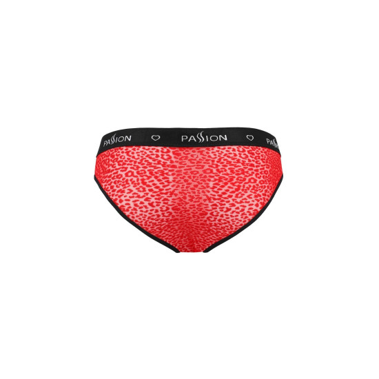 Чоловічі напівпрозорі труси під леопард, червоні Passion 031 Slip Mike Red, L/XL