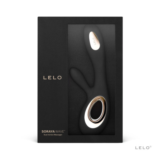 Вибратор-кролик с манящими движениями ствола, черный LELO Soraya Wave Black