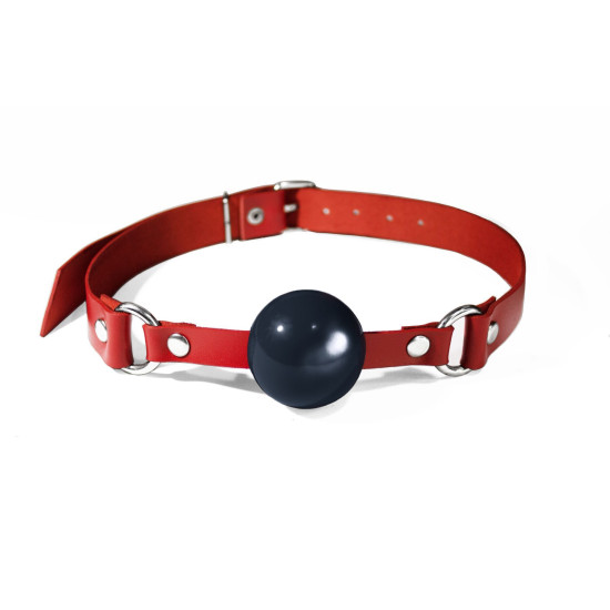 Силіконовий кляп, червоно-чорний Feral Feelings Silicon Ball Gag Red/Black