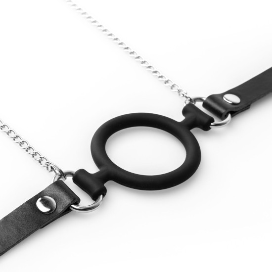 Зажимы для сосков с силиконовым кляпом, чёрные Bedroom Fantasies Nipple Clamps & Silicone Gag Ring