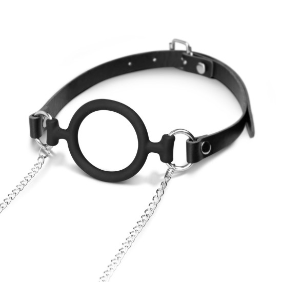 Зажимы для сосков с силиконовым кляпом, чёрные Bedroom Fantasies Nipple Clamps & Silicone Gag Ring