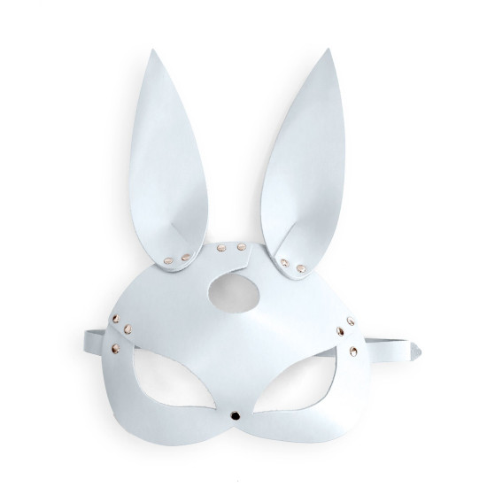 Кожаная маска зайца, белая Art of Sex Bunny Mask White