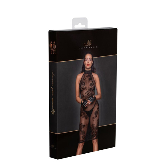 Міді-сукня з тюлю з оксамитовими бретелями Noir Handmade F240 Midi Tulle Dress with Velvet Straps, L