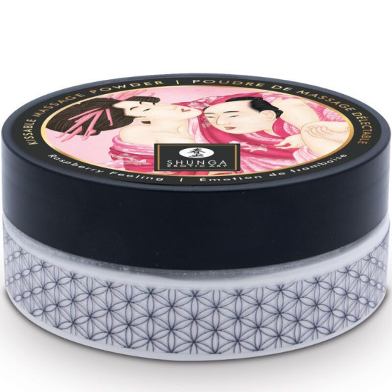Пудра для оральних пестощів з малиновим смаком Shunga Body Powder - Raspberry feeling, 75 g