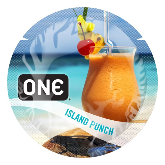 Презерватив со вкусом тропического пунша ONE FlavorWaves Island Punch, 1 шт