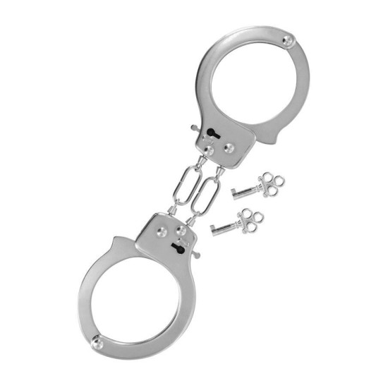 М'які металеві наручники для сексу, сріблясті Fetish Tentation Soft Adjustable Metal Wrist Cuffs