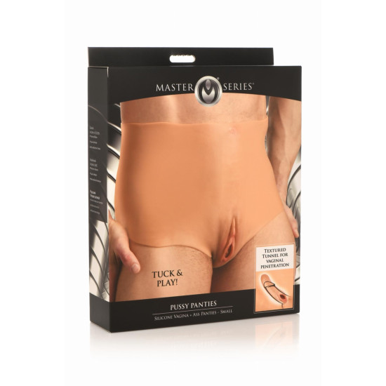 Накладна вагіна Master Series Silicone Vagina + Butt Panties Small