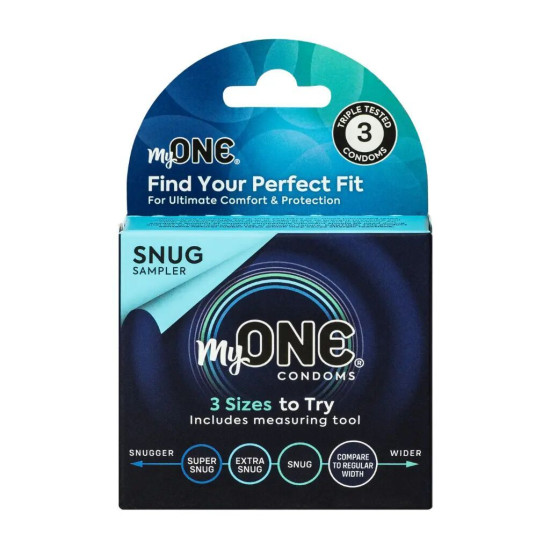 Презервативы в картонной коробке MyONE Snug Sampler, 3 шт