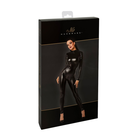 Комбинезон из Powerwetlook, черный Noir Handmade F331 Powerwetlook Overall, 3XL