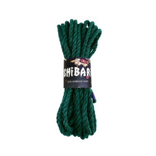 Джутова мотузка для шибарі, зелена Feral Feelings Shibari Rope Green, 8 м