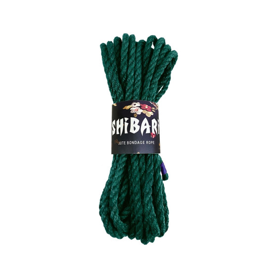 Джутовая веревка для шибари, зеленая Feral Feelings Shibari Rope Green, 8 м
