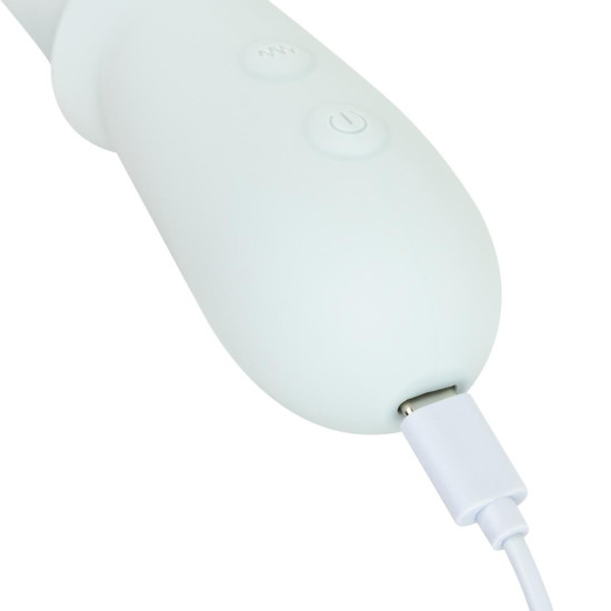Вибратор с тройной стимуляцией из мягкого силикона, голубой Good Vibes Only Sage Triple Stimulation Vibe Soft Silicone Blue
