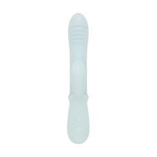 Вибратор с тройной стимуляцией из мягкого силикона, голубой Good Vibes Only Sage Triple Stimulation Vibe Soft Silicone Blue