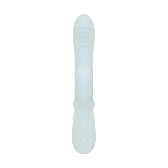 Вибратор с тройной стимуляцией из мягкого силикона, голубой Good Vibes Only Sage Triple Stimulation Vibe Soft Silicone Blue