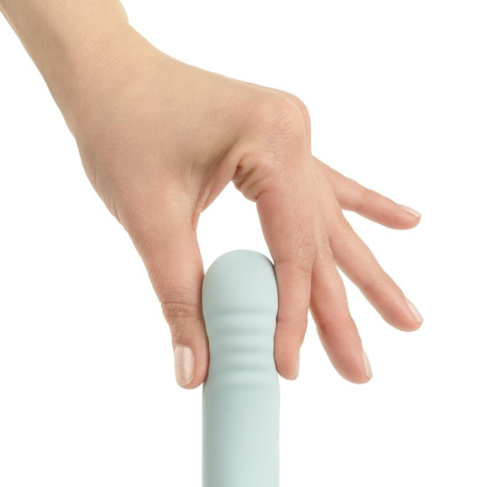 Вибратор с тройной стимуляцией из мягкого силикона, голубой Good Vibes Only Sage Triple Stimulation Vibe Soft Silicone Blue