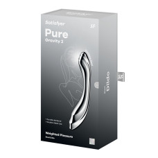 Металлический фаллоимитатор Satisfyer Pure Gravity 2
