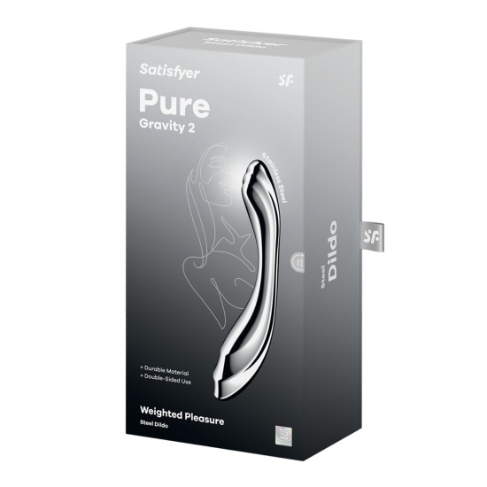 Металлический фаллоимитатор Satisfyer Pure Gravity 2
