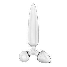 Тристоронній скляний ділдо Satisfyer Triple Crystal 1 Transparent