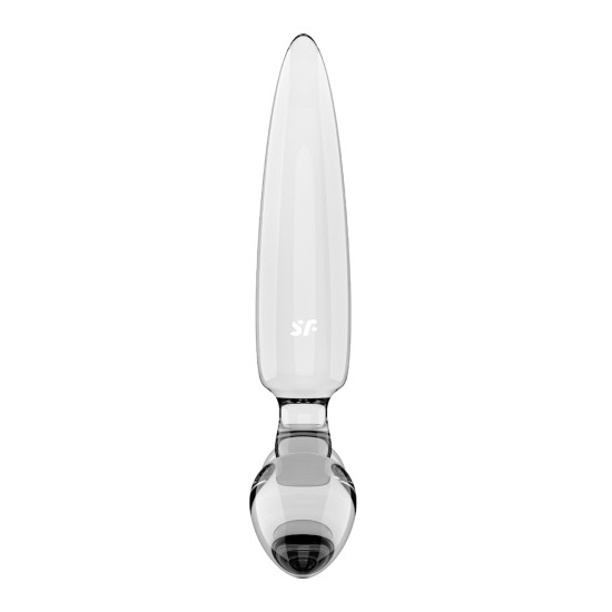 Трехсторонний стеклянный дилдо Satisfyer Triple Crystal 1 Transparent