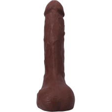 Кончающий фаллоимитатор, длина 24.1 см Doc Johnson The Realistic Cock ULTRASKYN - Squirting 9,5 Inch Chocolate