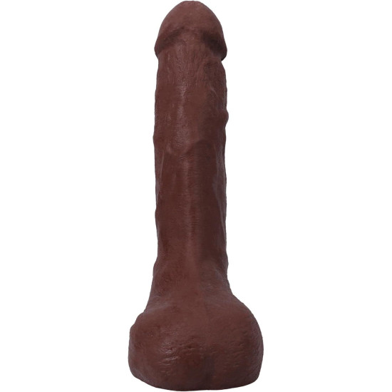 Кончающий фаллоимитатор, длина 24.1 см Doc Johnson The Realistic Cock ULTRASKYN - Squirting 9,5 Inch Chocolate