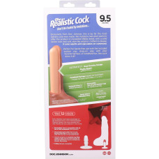 Кончающий фаллоимитатор, длина 24.1 см Doc Johnson The Realistic Cock ULTRASKYN - Squirting 9,5 Inch Chocolate