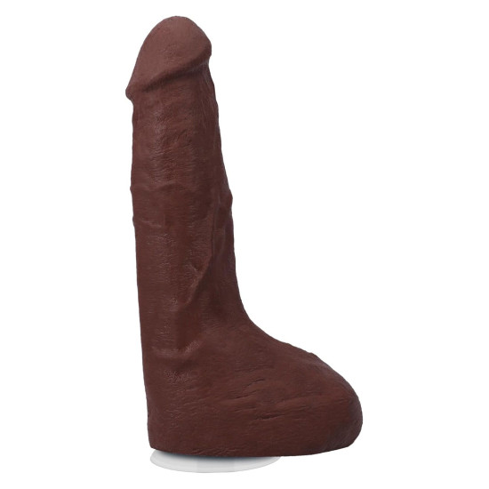 Кончающий фаллоимитатор, длина 24.1 см Doc Johnson The Realistic Cock ULTRASKYN - Squirting 9,5 Inch Chocolate