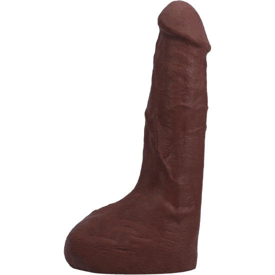 Кончающий фаллоимитатор, длина 24.1 см Doc Johnson The Realistic Cock ULTRASKYN - Squirting 9,5 Inch Chocolate