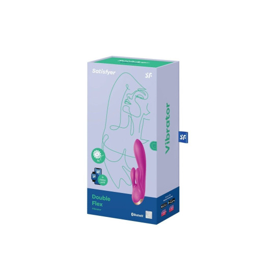 Вібратор-кролик, фіолетовий Satisfyer Double Flex Violet