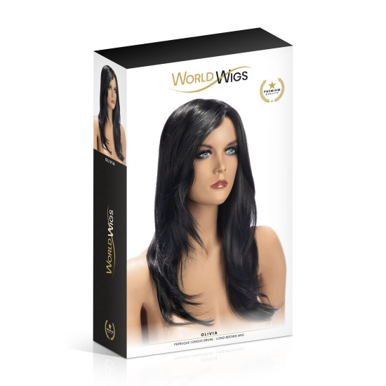 Перука довга, коричнева World Wigs Olivia Long