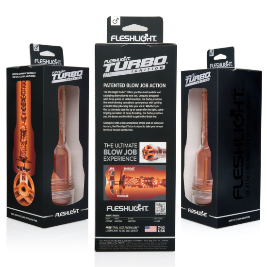 Мастурбатор-імітатор мінета Fleshlight Turbo Ignition Copper