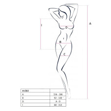 Боді червоного кольору із закритим плечем Passion BS064 Red