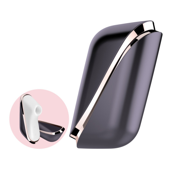 Вакуумний кліторальний стимулятор з корпусом-чохлом на магнітах Satisfyer Traveler