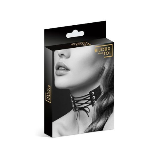 Чокер со шнуровкой из экокожи Bijoux Pour Toi Lacet