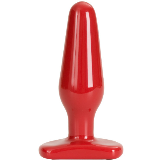 Анальная пробка красного цвета, длина 14 см, макс. диаметр 4 см Doc Johnson Red Boy Medium 5.5 Inch
