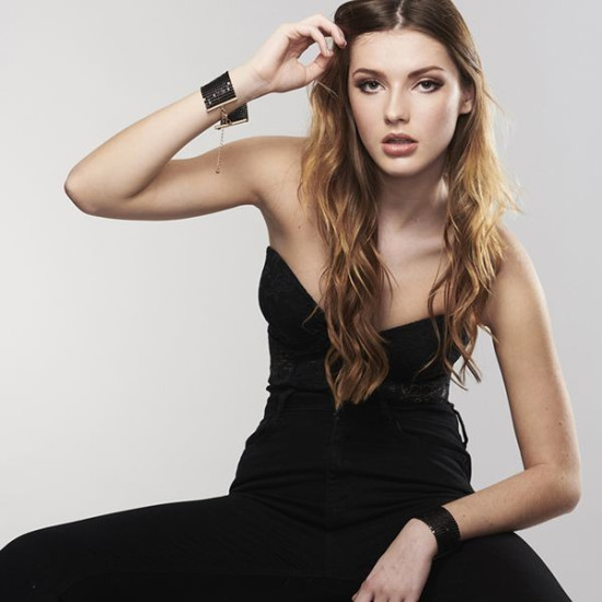 Стильні металеві наручники-браслети, чорного кольору Bijoux Indiscrets Desir Metallique Handcuffs Black