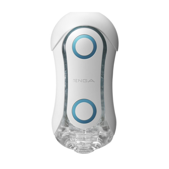 Мастурбатор с изменяемым сжатием и стимулирующими шариками внутри Tenga Flip Orb Blue Rush