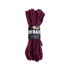 Мотузка для шибарі та еротичного зв'язування, джутова, фіолетова Feral Feelings Shibari Rope Purple, 8 м