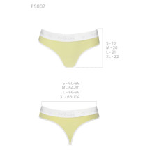 Спортивные трусики-стринги, жёлтые Passion PS007 Panties Yellow, XL
