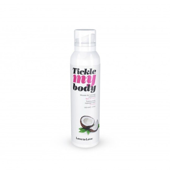 Увлажняющая массажная пена с кокосовым ароматом Love To Love TICKLE MY BODY Coconut, 150 ml