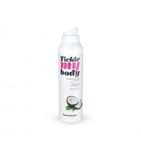 Увлажняющая массажная пена с кокосовым ароматом Love To Love TICKLE MY BODY Coconut, 150 ml