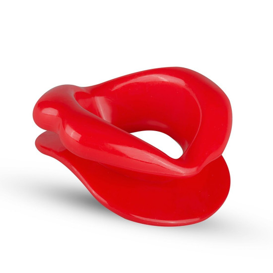 Капа-розширювач для рота у формі губ, силіконова, червона XOXO Blow Me A Kiss Mouth Gag Red