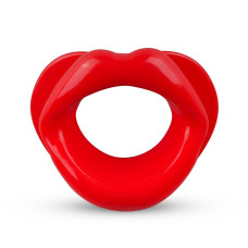 Капа-розширювач для рота у формі губ, силіконова, червона XOXO Blow Me A Kiss Mouth Gag Red