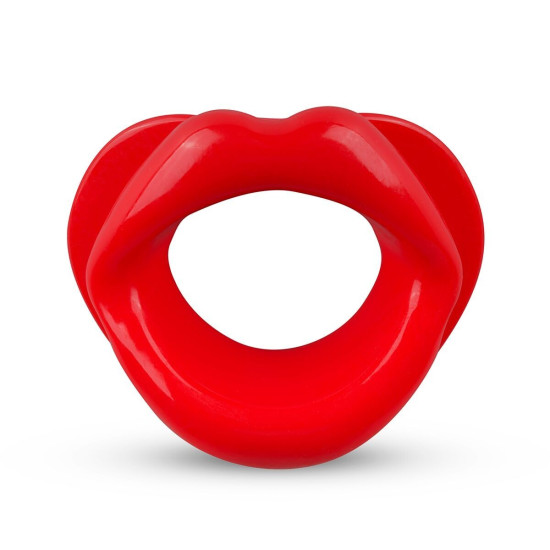 Капа-розширювач для рота у формі губ, силіконова, червона XOXO Blow Me A Kiss Mouth Gag Red