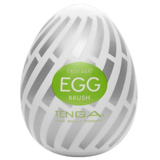 Мастурбатор-яйце з рельєфом у вигляді великої щетини Tenga Egg Brush