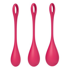 Набір йоні намистин, червоні, діаметр 2-2,5-3 см, вага 22-46-74 г Satisfyer Yoni Power 1 Red