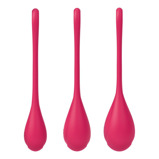 Набір йоні намистин, червоні, діаметр 2-2,5-3 см, вага 22-46-74 г Satisfyer Yoni Power 1 Red