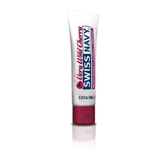 Съедобный лубрикант с вишневым вкусом на водной основе Swiss Navy Wild Cherry, 10 ml